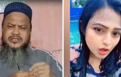 Sweta Khan and her husband