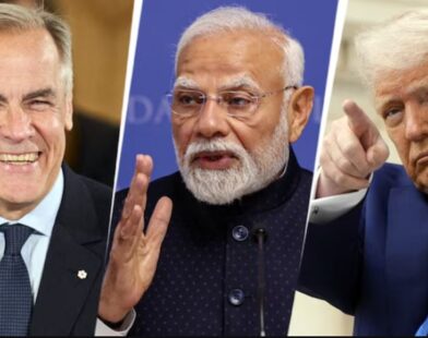 trump modi and carni