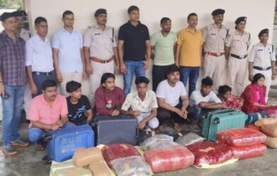 drug sumggling in train