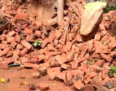 house collapsed