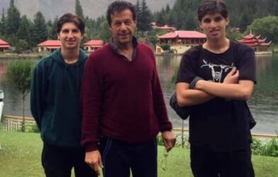 imran with sons