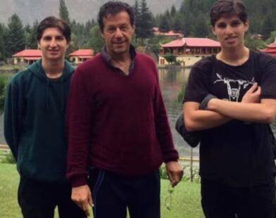imran with sons