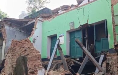 old house collapsed