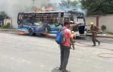 bus fire
