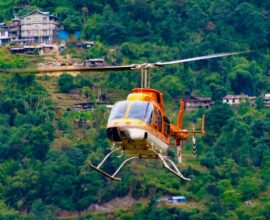 helicapter service before puja