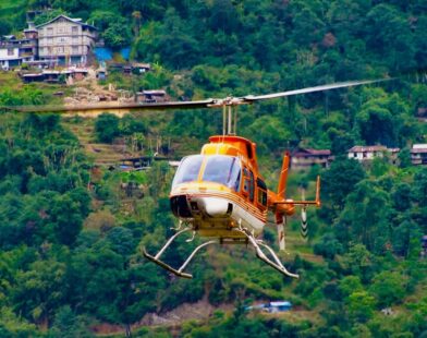 helicapter service before puja