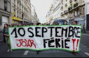 protest in france