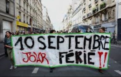 protest in france