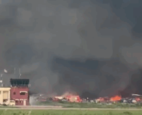 dhaka airport fire