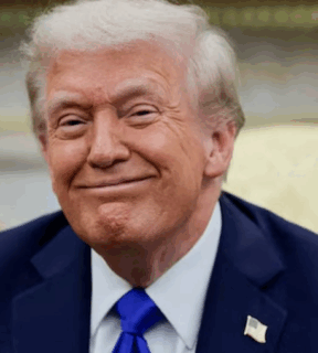 donald trump smile