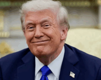 donald trump smile