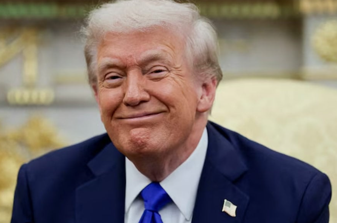 donald trump smile