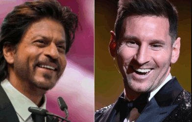 shah rukh khan and messi
