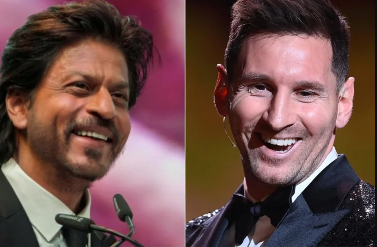 shah rukh khan and messi