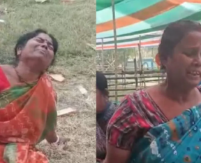 woman crying mamata rally