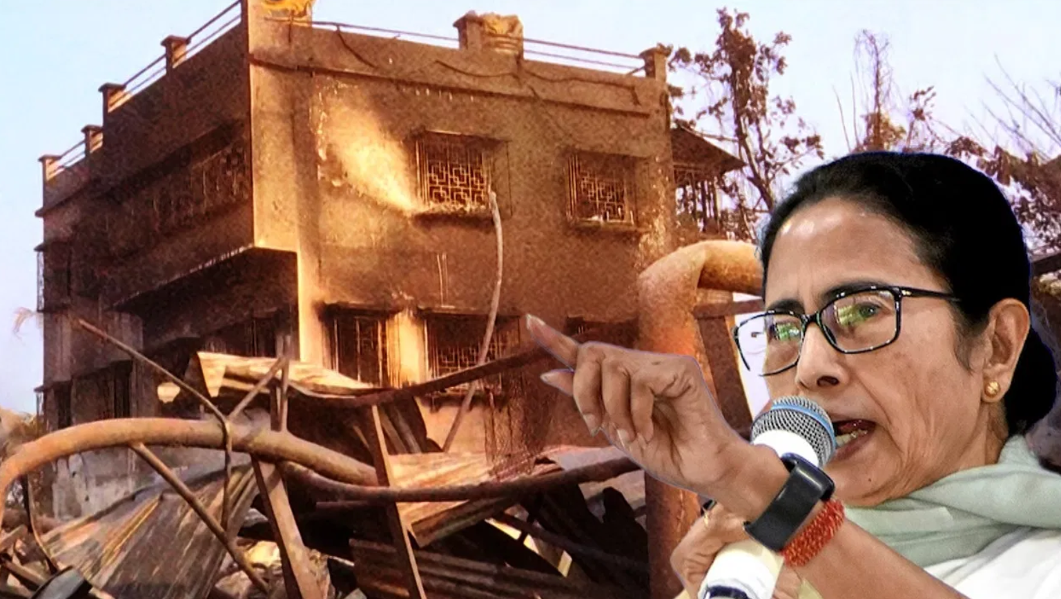 mamata banerjee and anandapur fire