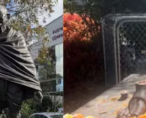 australia gandhi statue