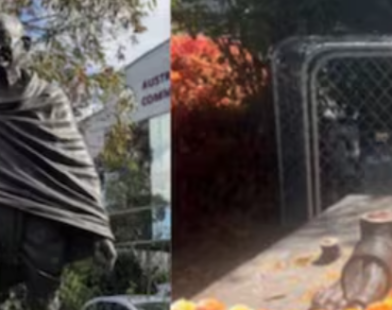 australia gandhi statue