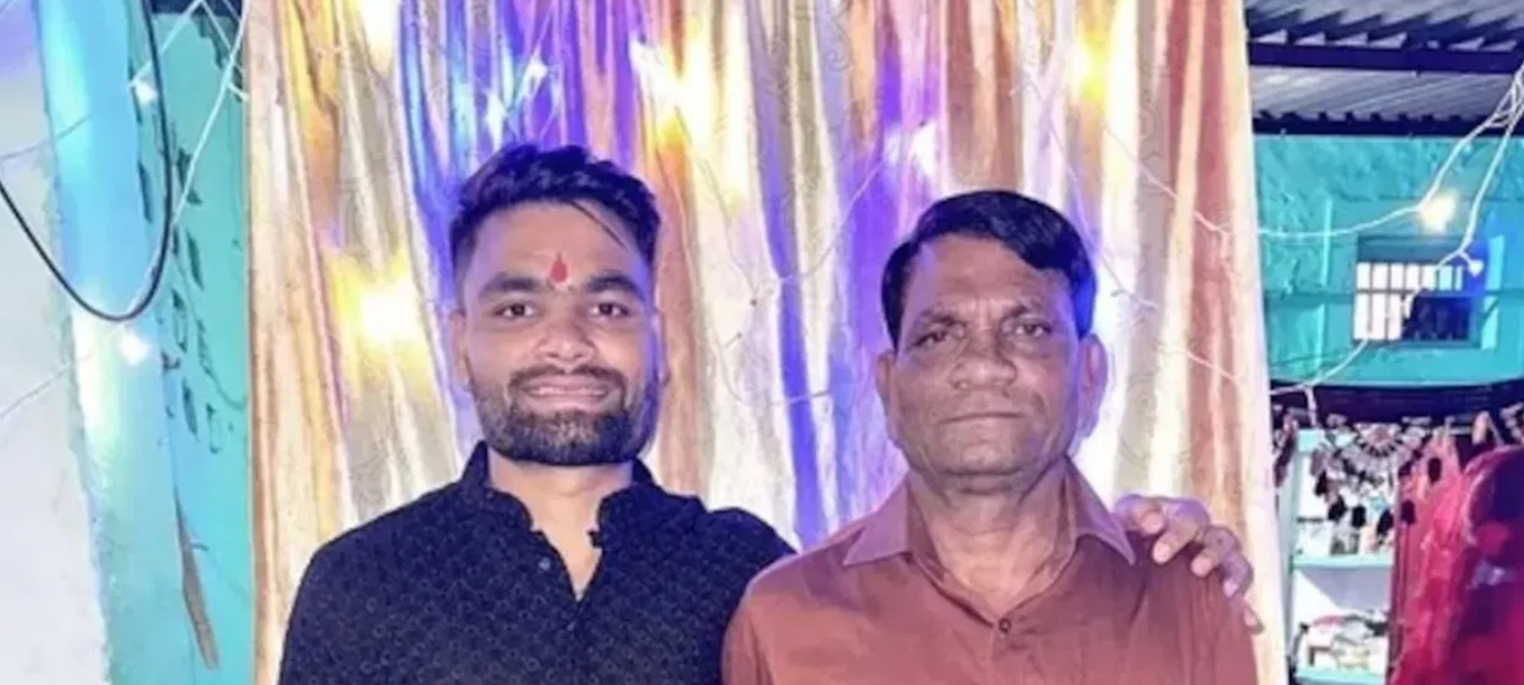 rinku singh and his father