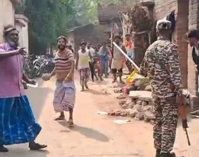 birbhum central force and tmc clash