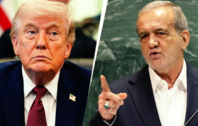 donald Trump and iran preasident