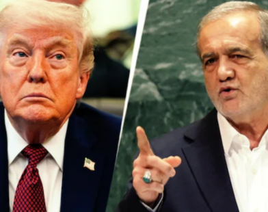 donald Trump and iran preasident