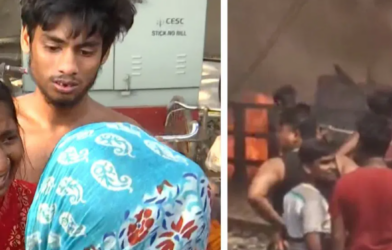 fire breaks santoshpur