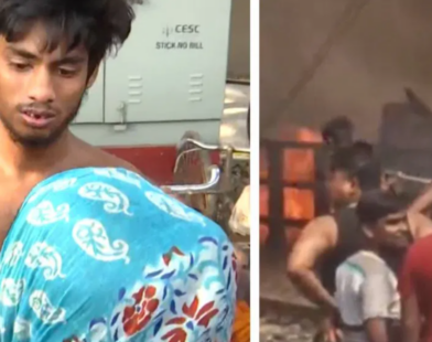 fire breaks santoshpur