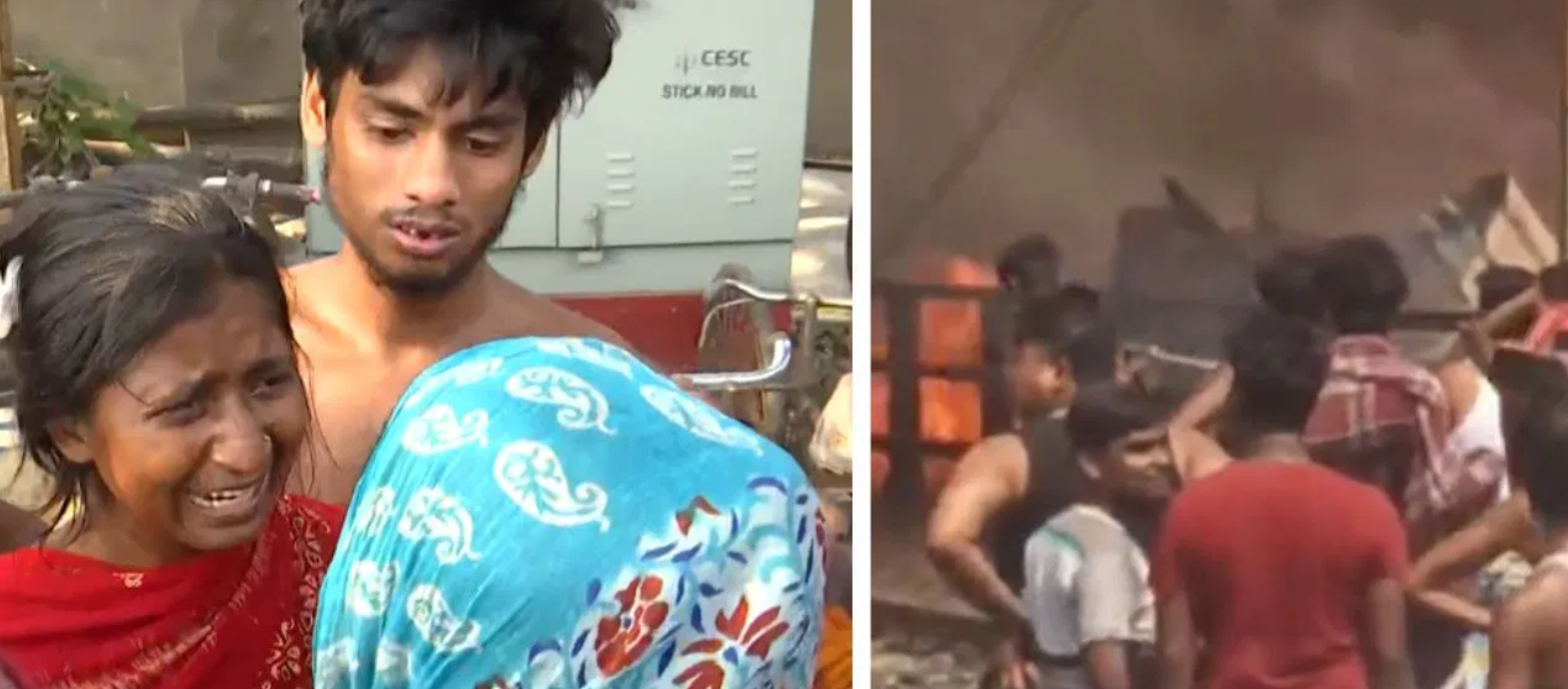 fire breaks santoshpur