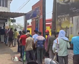 liquor shop row