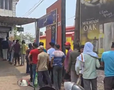 liquor shop row