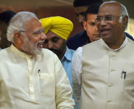 mallikarjun Kharge and PM Modi