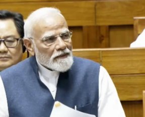 modi in parliament e