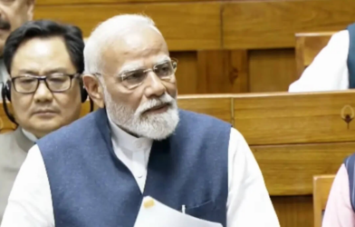 modi in parliament e