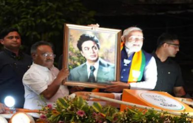 pm modi rod show kolkata