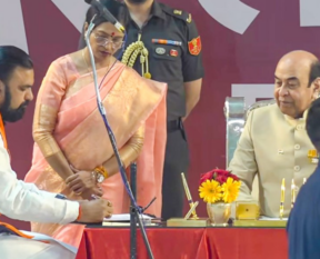 samrat choudhury taking oath