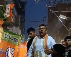 suvendu adhikari clash rodshow