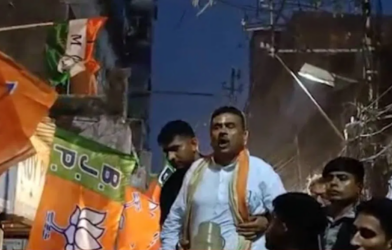 suvendu adhikari clash rodshow