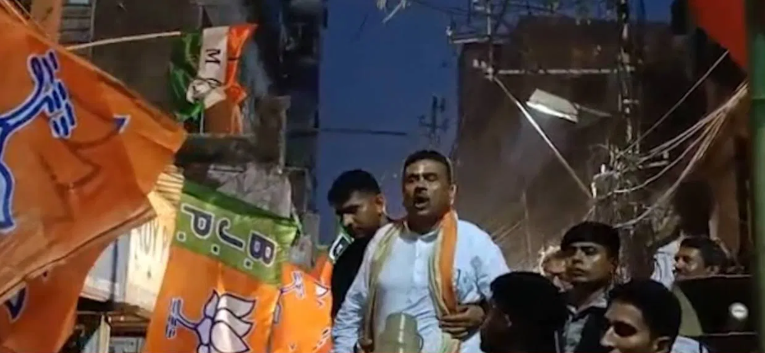 suvendu adhikari clash rodshow