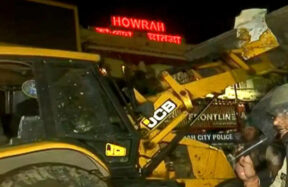 howrah station bulldozer
