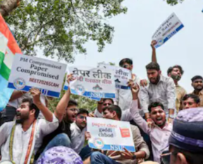 neet paper leak protest