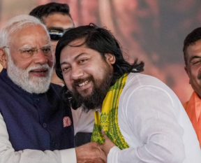 nisith pramanik with modi 1