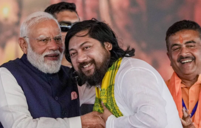 nisith pramanik with modi 1