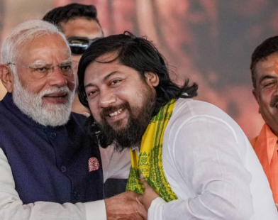 nisith pramanik with modi 1