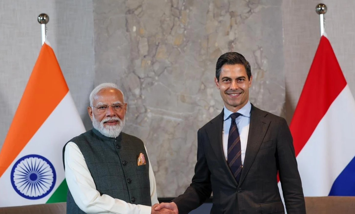 pm modi and netherlands pm