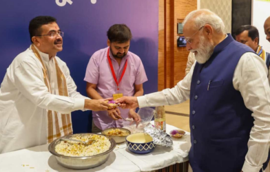 pm Modi suvendu jhalmuri