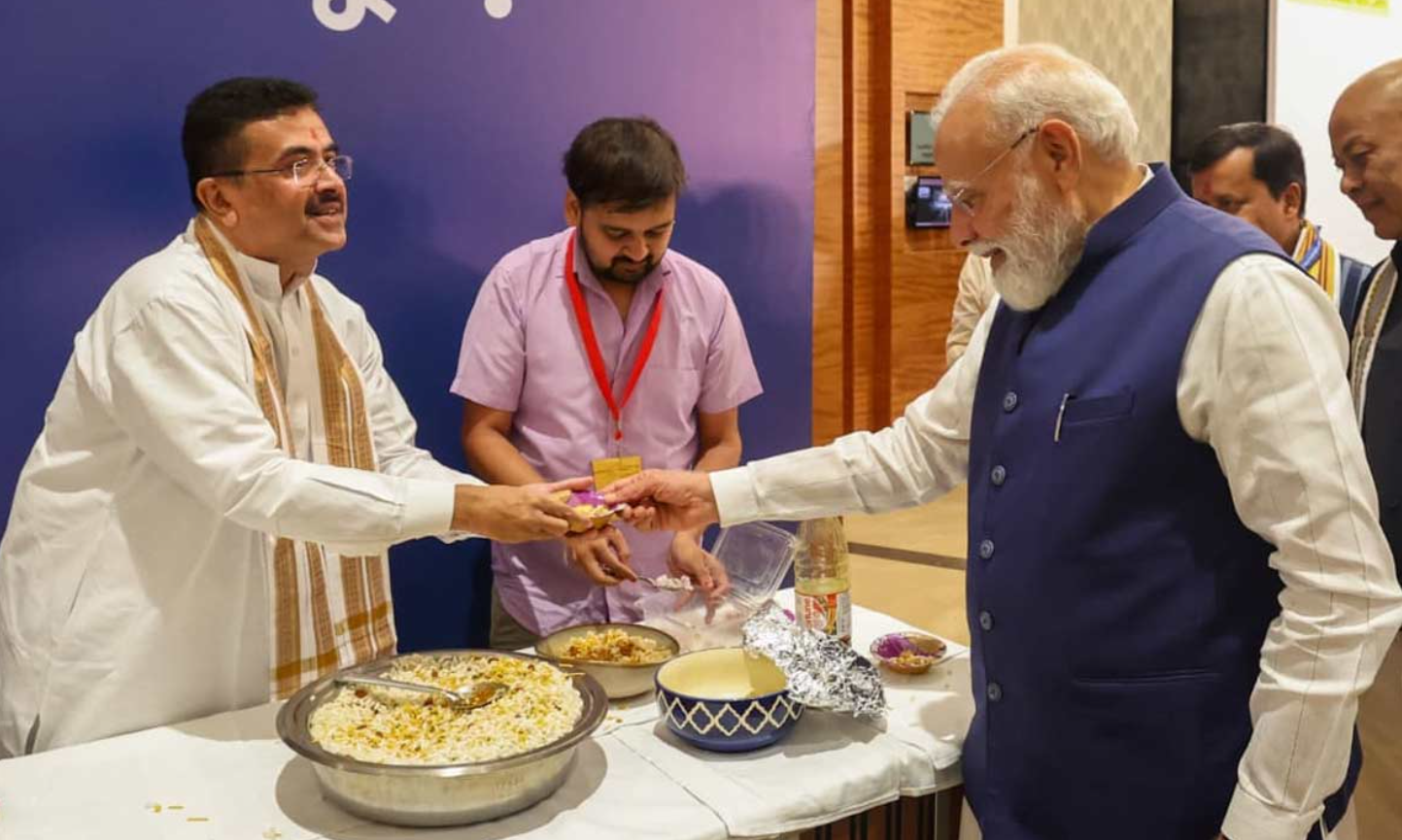 pm Modi suvendu jhalmuri