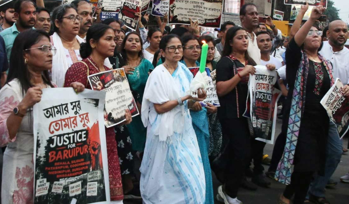 mamata banerjee candle march edit